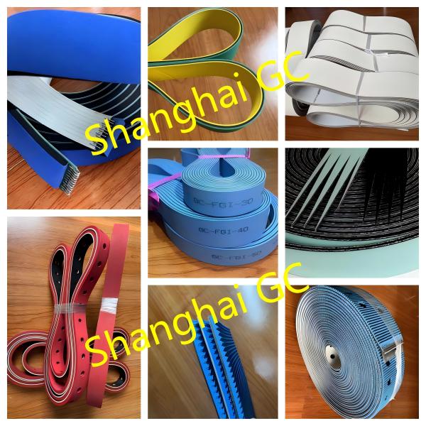 How many different models of folder gluer belts from Nitta and Habasit